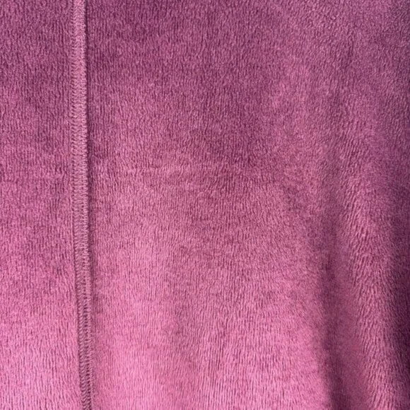 Athleta Cozy Karma Funnel Neck Sweatshirt Spiced Cabernet Fleece Lined US M - Picture 10 of 13